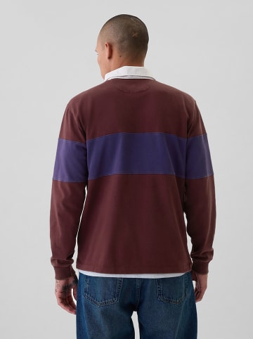 GAP Poloshirt in Bordeaux/ Blau