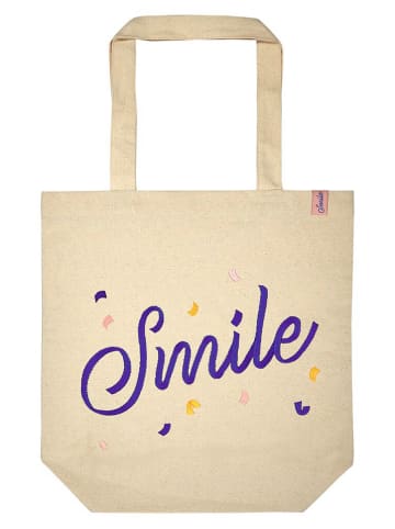 moses. Shopper bag "Smile" w kolorze beżowym