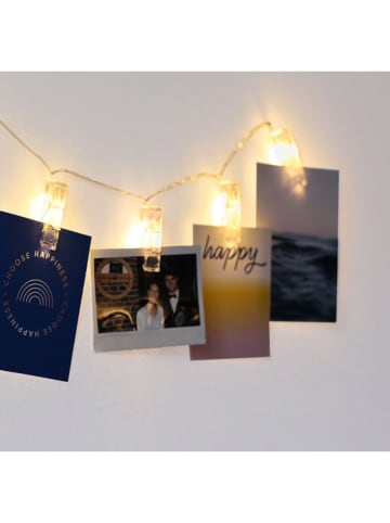 moses. LED-Clip-Lichterkette "Smile" in Bunt - (L)105 cm