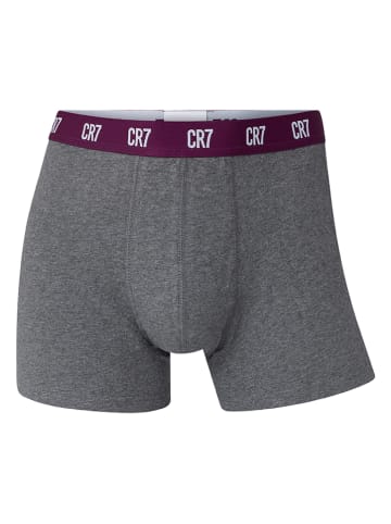 CR7 5er-Set: Boxershorts in Grau/ Schwarz