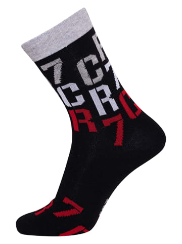 CR7 3er-Set: Socken in Schwarz