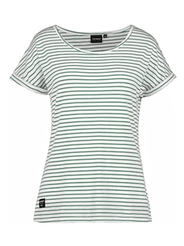 Icepeak Koszulka "Aleda" w kolorze biało-zielonym