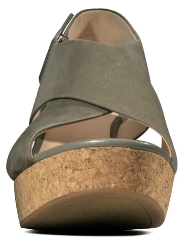 Clarks Leder-Sandaletten "Maritsa" in Khaki