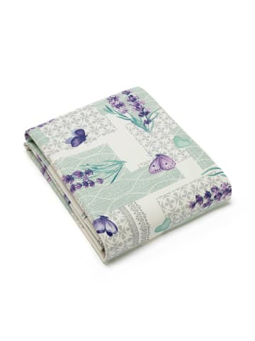 Cacharel textiles Tischdecke in Mint/ Lila