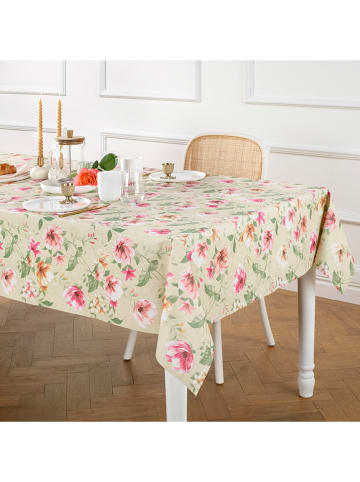Cacharel Tischdecke in Taupe/ Rosa