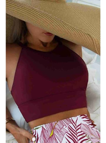 Angelsin Biustonosz bikini w kolorze bordowym