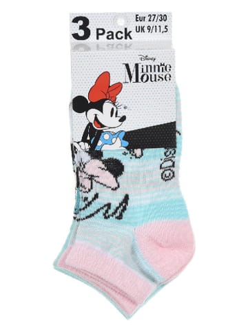Disney Minnie Mouse 3er-Set: Füßlinge "Minnie" in Bunt