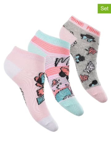 Disney Minnie Mouse 3er-Set: Füßlinge "Minnie" in Bunt