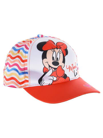 Disney Minnie Mouse Czapka "Minnie" w kolorze czerwono-białym