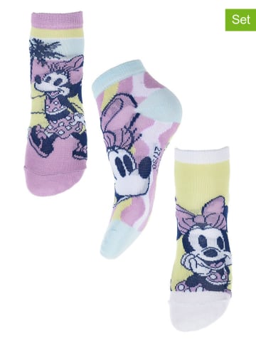 Disney Minnie Mouse 3er-Set: Socken "Minnie" in Bunt