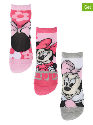 Disney Minnie Mouse 3er-Set: Socken "Minnie" in Bunt