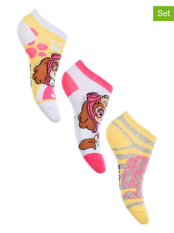 Paw Patrol Skarpety-stopki (3 pary) "Psi Patrol" w różnych kolorach