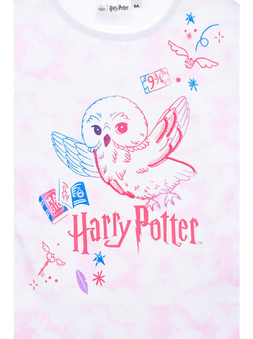 Harry Potter Shirt "Harry Potter" in Weiß/ Rosa