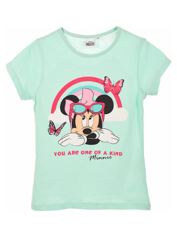 Disney Minnie Mouse Koszulka "Minnie" w kolorze turkusowym