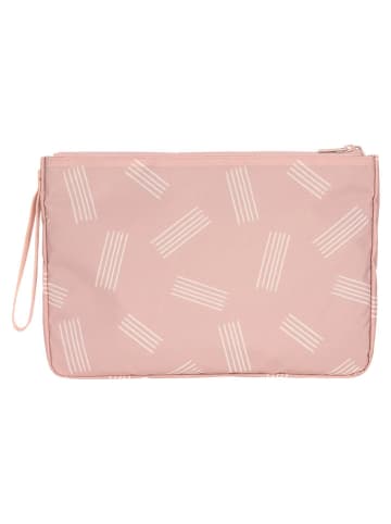 Lässig Wickeltäschchen "Soft Stripes" in Rosa - (B)33 x (H)23 x (T)3,5 cm