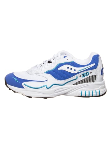 Saucony Leren sneakers "3D Grid Hurricane" wit/blauw