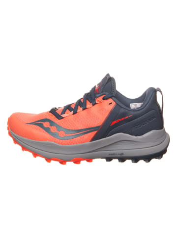 Saucony Trailrunningschuhe "Xodus Ultra" in Orange/ Dunkelblau