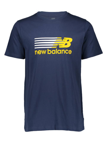 New Balance Koszulka sportowa "Sport Core Plus" w kolorze granatowym