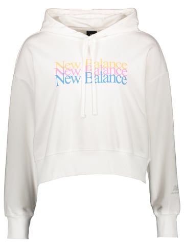New Balance Hoodie "Essentials Celebrate" in Weiß
