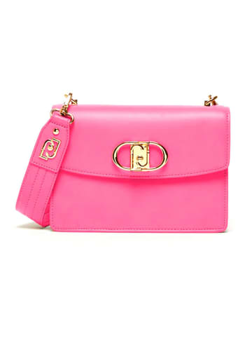 Liu Jo Leren schoudertas roze - (B)23 x (H)16 x (D)8 cm