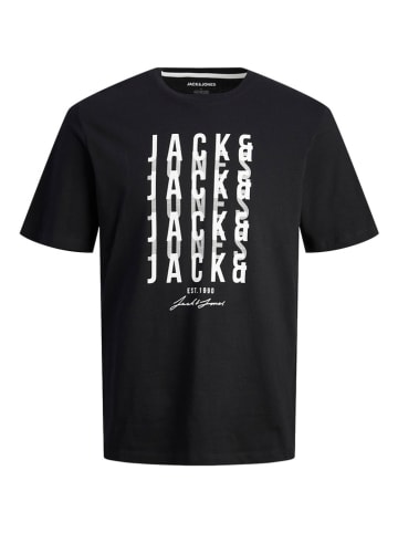 Jack & Jones Koszulka "Delvin" w kolorze czarnym