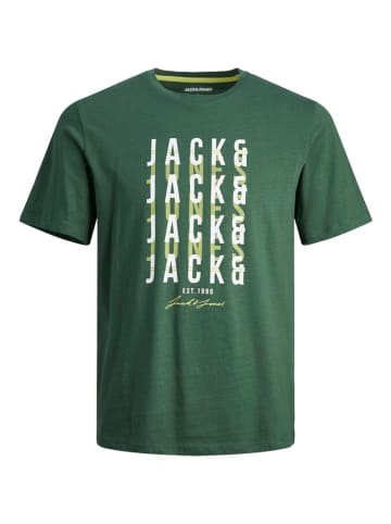 Jack & Jones Koszulka "Delvin" w kolorze zielonym