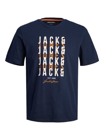 Jack & Jones Koszulka "Delvin" w kolorze granatowym