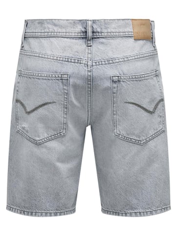 ONLY & SONS Spijkershort lichtblauw
