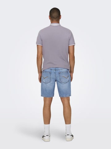ONLY & SONS Spijkershort lichtblauw