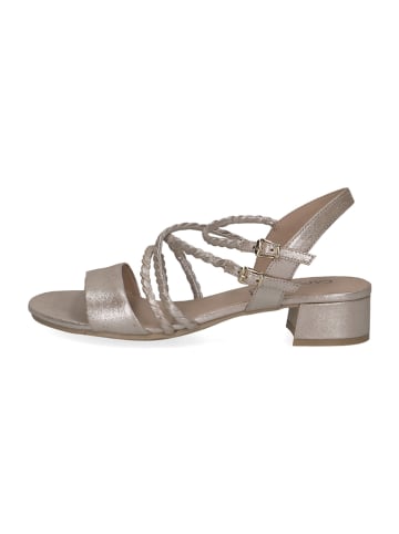 Caprice Leren haksandalen taupe