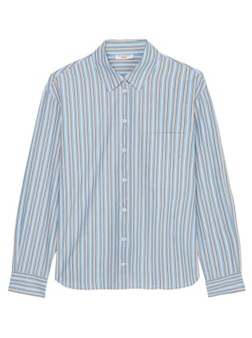 Marc O'Polo Hemd in Hellblau/ Beige