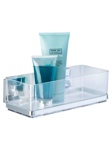Wenko Duschablage "Vacuum-Loc Quadro" in Ohne Farbe - (B)25,5 x (H)8,5 x (T)14 cm