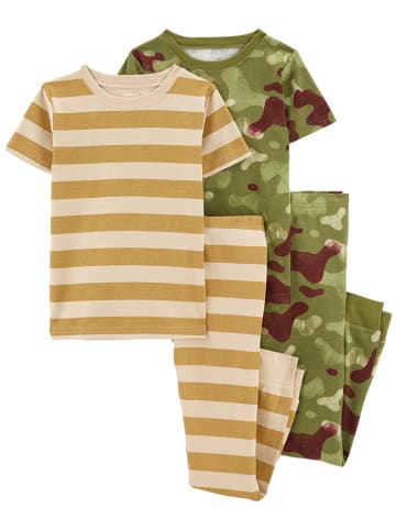 carter's 2-delige set: pyjama's kaki/beige