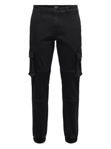 ONLY & SONS Spijkercargobroek zwart