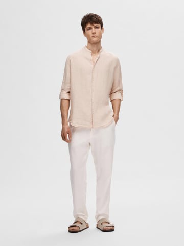 SELECTED HOMME Leinen-Hemd in Beige