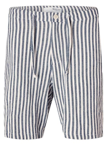 SELECTED HOMME Short blauw/wit