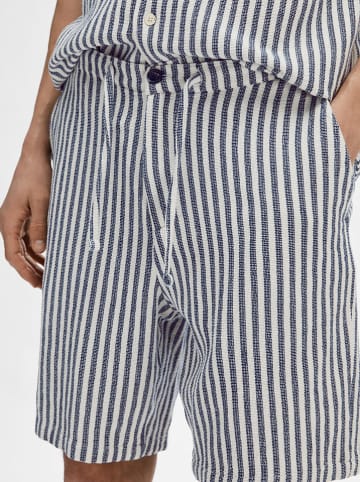 SELECTED HOMME Short blauw/wit