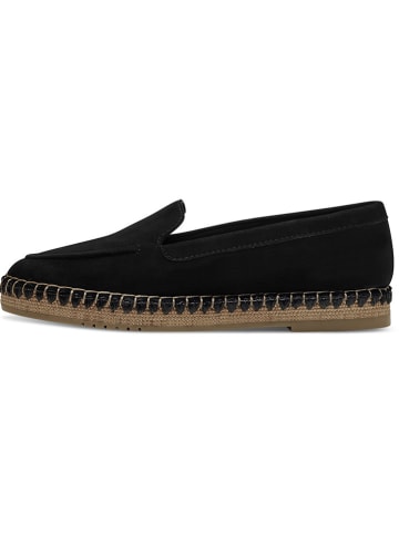 Tamaris Leder-Slipper in Schwarz