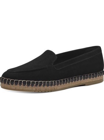 Tamaris Leder-Slipper in Schwarz
