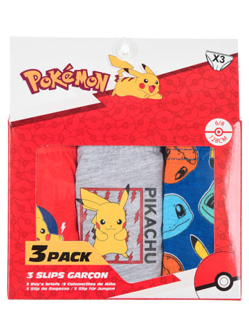 Pokémon Majtki (3 pary) "Pokemon" w różnych kolorach