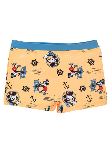 Disney Mickey Mouse Kąpielówki "Myszka Miki" w kolorze żółtym ze wzorem