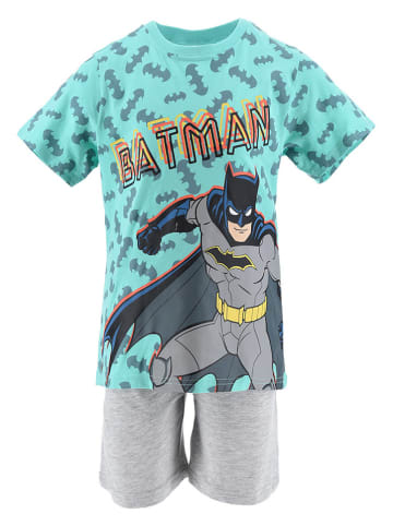 Batman Piżama "Batman" w kolorze turkusowo-szarym ze wzorem