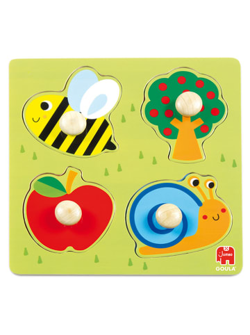 Jumbo 4tlg. Holzpuzzle "Garten" in Bunt - ab 2 Jahren