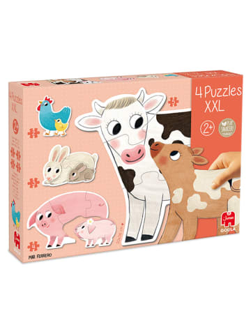 Jumbo 14tlg. Puzzle "Tiermütter und ihre Babys" in Bunt - ab 2 Jahren