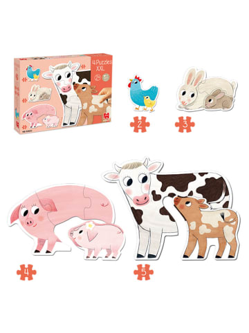 Jumbo 14tlg. Puzzle "Tiermütter und ihre Babys" in Bunt - ab 2 Jahren