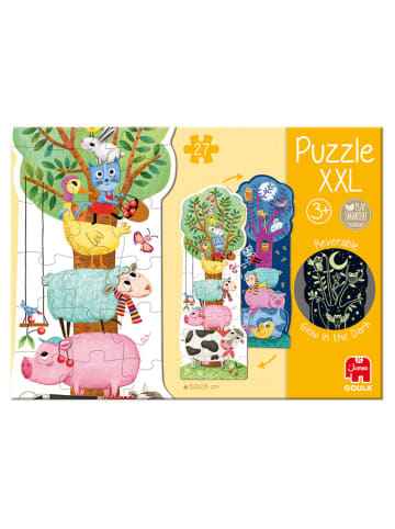 Jumbo 27tlg. Puzzle "Tag & Nacht" in Bunt - ab 3 Jahren