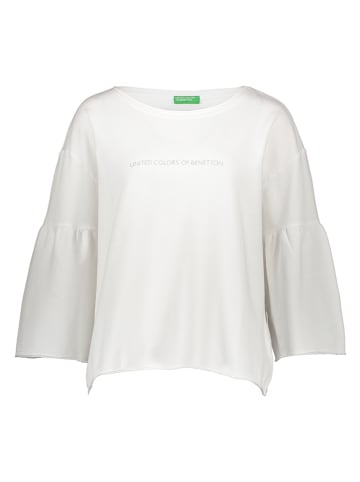 Benetton Sweatshirt in Weiß