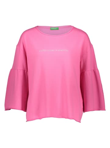 Benetton Sweatshirt lichtroze