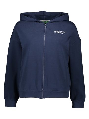 Benetton Sweatjacke in Dunkelblau