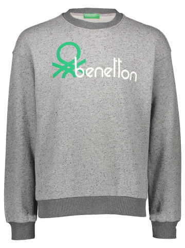 Benetton Bluza w kolorze jasnoszarym